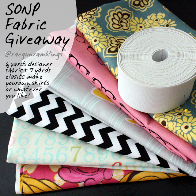 Designer Fabric Giveaway at Rae Gun Ramblings