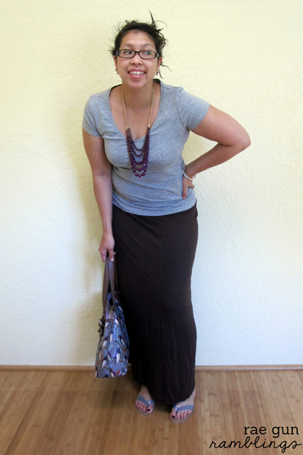maxi skirt tutorial at Rae Gun Ramblings