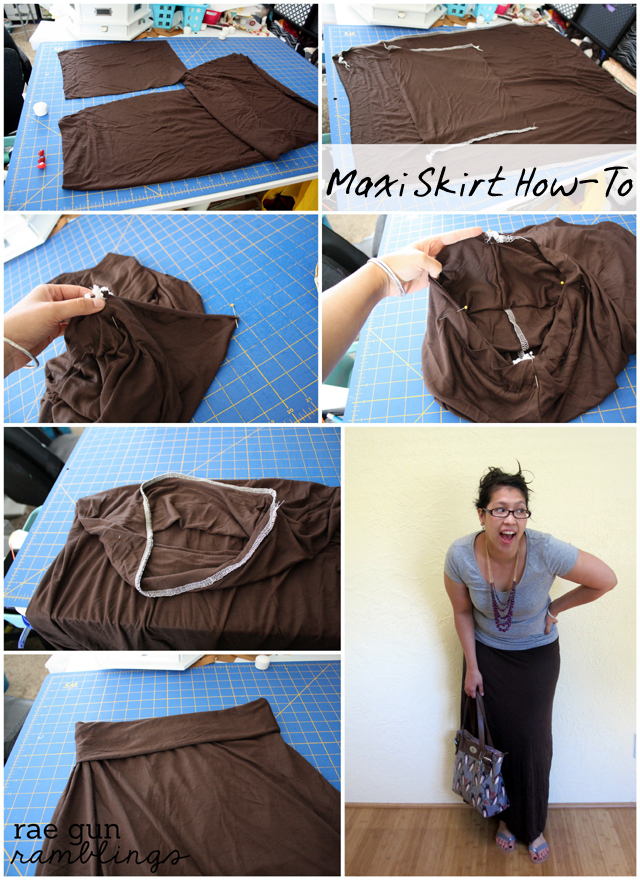 quick maxi skirt tutorial at rae gun ramblings