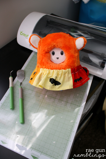 Use the Cricut to make a cute bug skirt for the Ubooly interactive toy - Rae Gun Ramblings