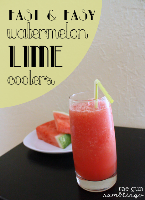 Super yummy and healthy watermelon lime cooler recipe - Rae Gun Ramblings