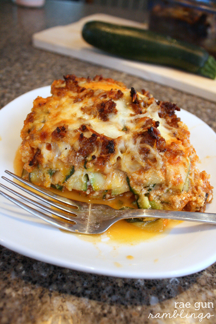 World' yummiest zucchini lasagna - Rae Gun Ramblings