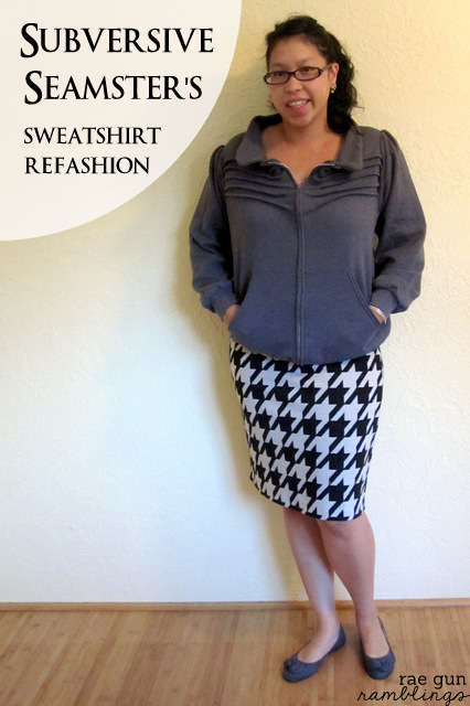 Sweatshirt refashion #upcycle #sewing #fashion - Rae Gun Ramblings