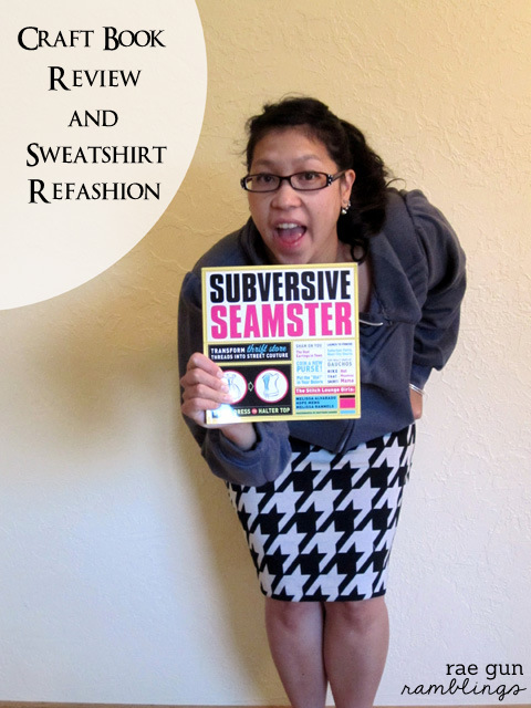 Turn a boring sweatshirt into a fun jacket - Rae Gun Ramblings