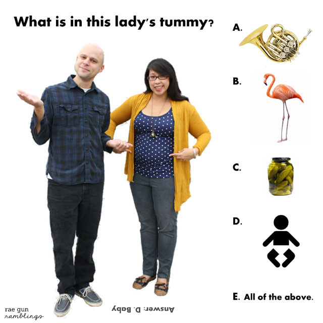 Fun and silly pregnancy and baby announcements - Rae Gun Ramblings