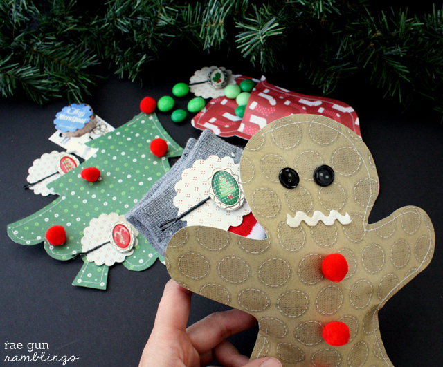 Creative gift packaging. How to make cute Christmas paper pouches out of scrap book paper at Rae Gun Ramblings #papercraftedchristmas