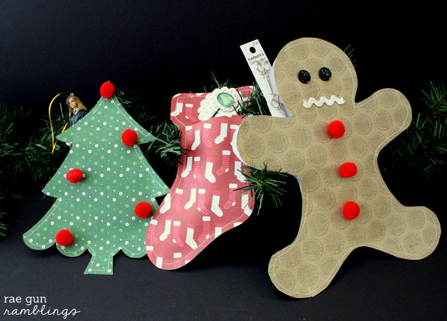 How to make your own custom filled Christmas Paper Packages - Rae Gun Ramblings #papercraftedchristmas
