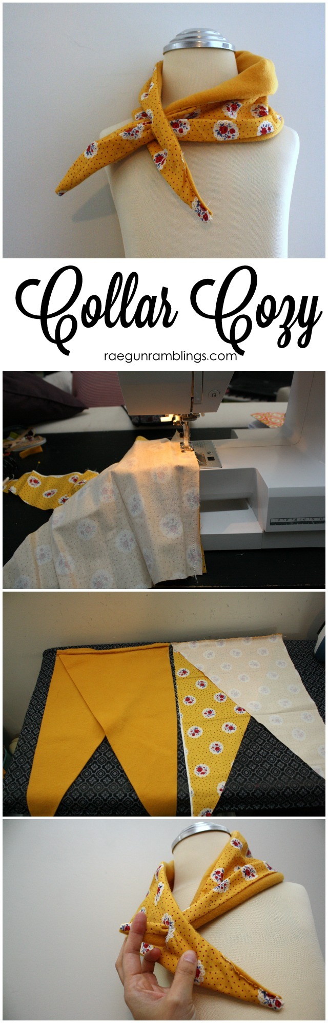 How to make a cute alternative to a scarf a collar cozy (great gift idea) Rae Gun Ramblings