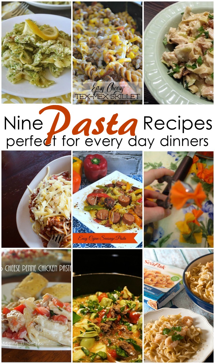 Yummy and easy pasta dinner ideas and recipes