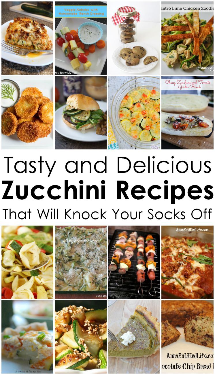So many delicious Zucchini recipes dinner, sides and desserts 