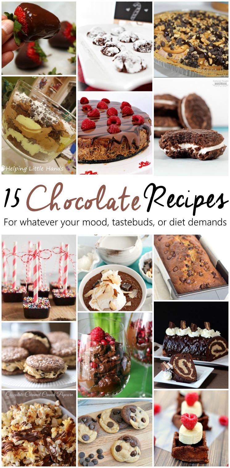 Lots of great chocolate recipes for any mood, flavor or diet