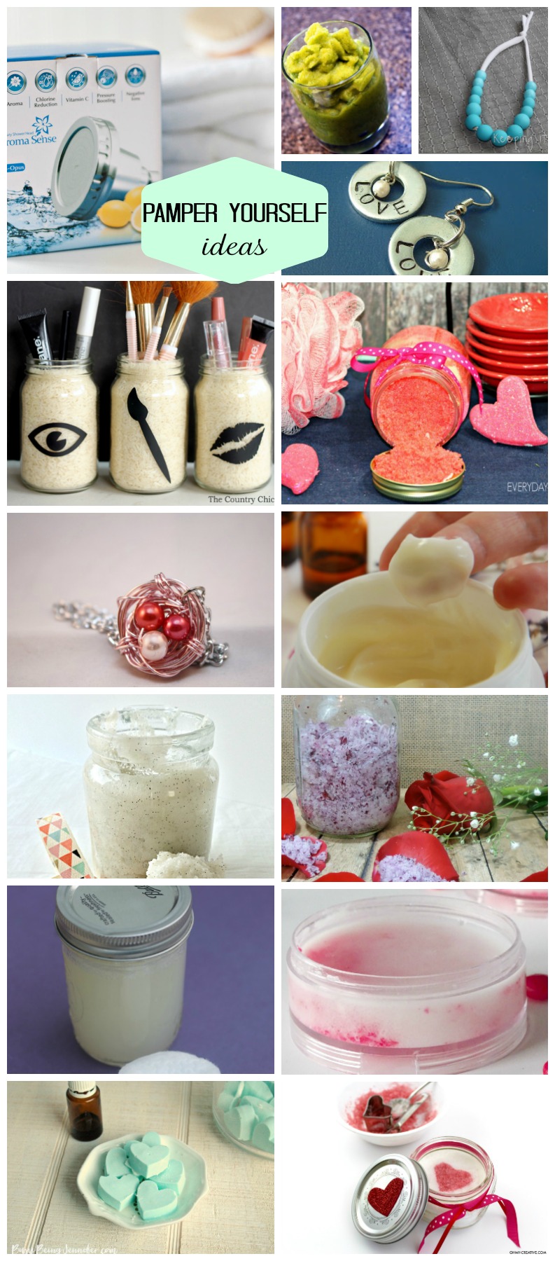 Awesome DIY ideas to pamper yourself (also would make great gifts for Mother's days or teachers)