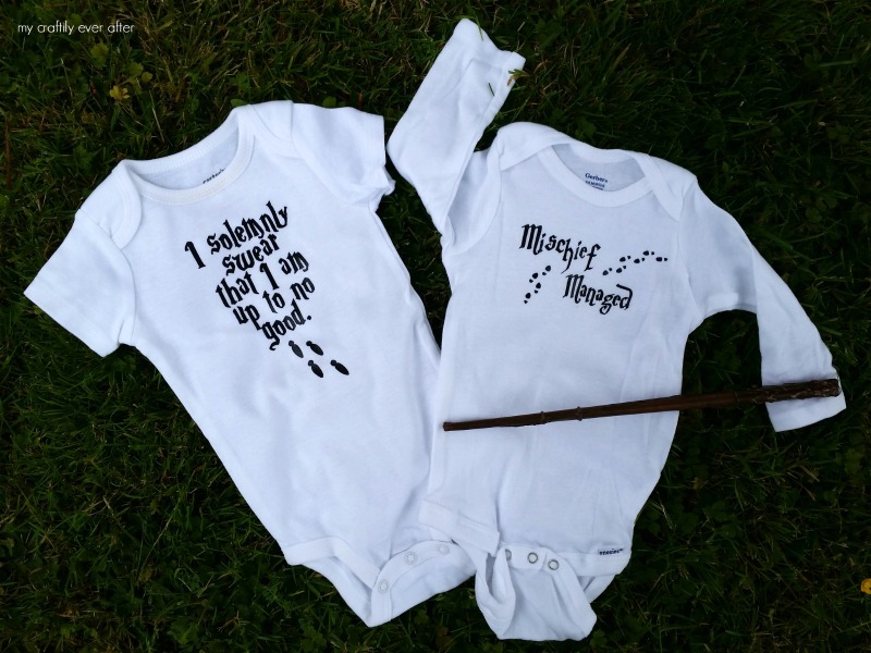 Darling DIY Marauder's Map Onesies