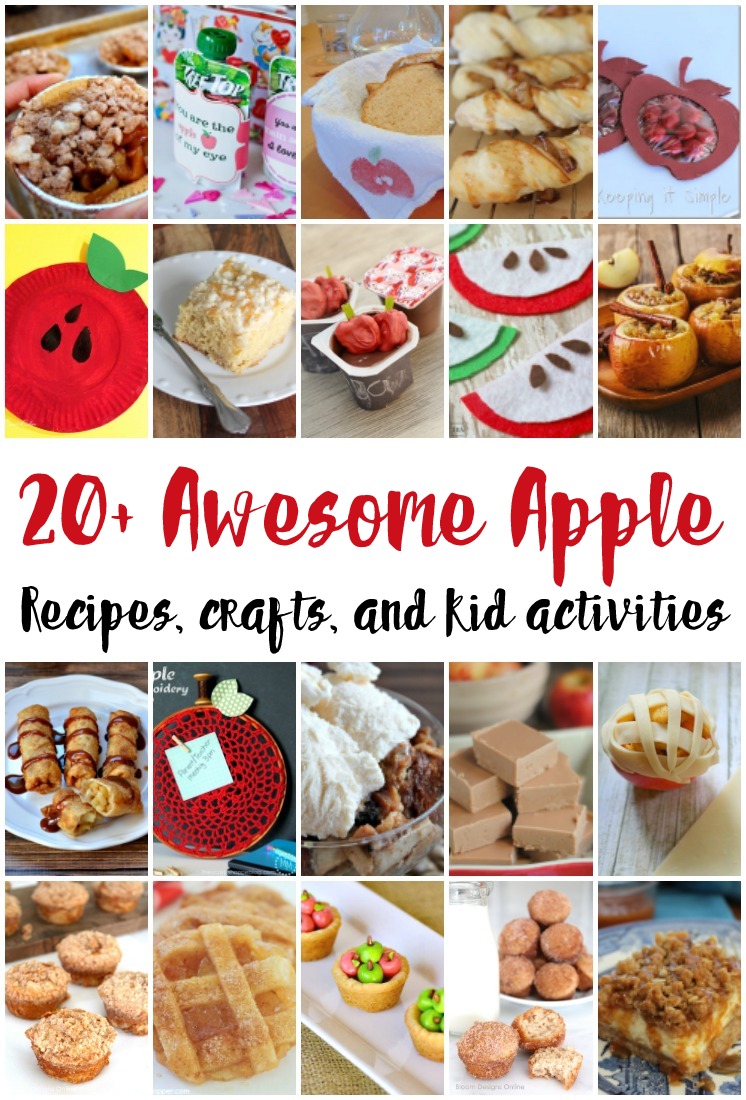 Lots of great apple recipes, crafts and kid activities