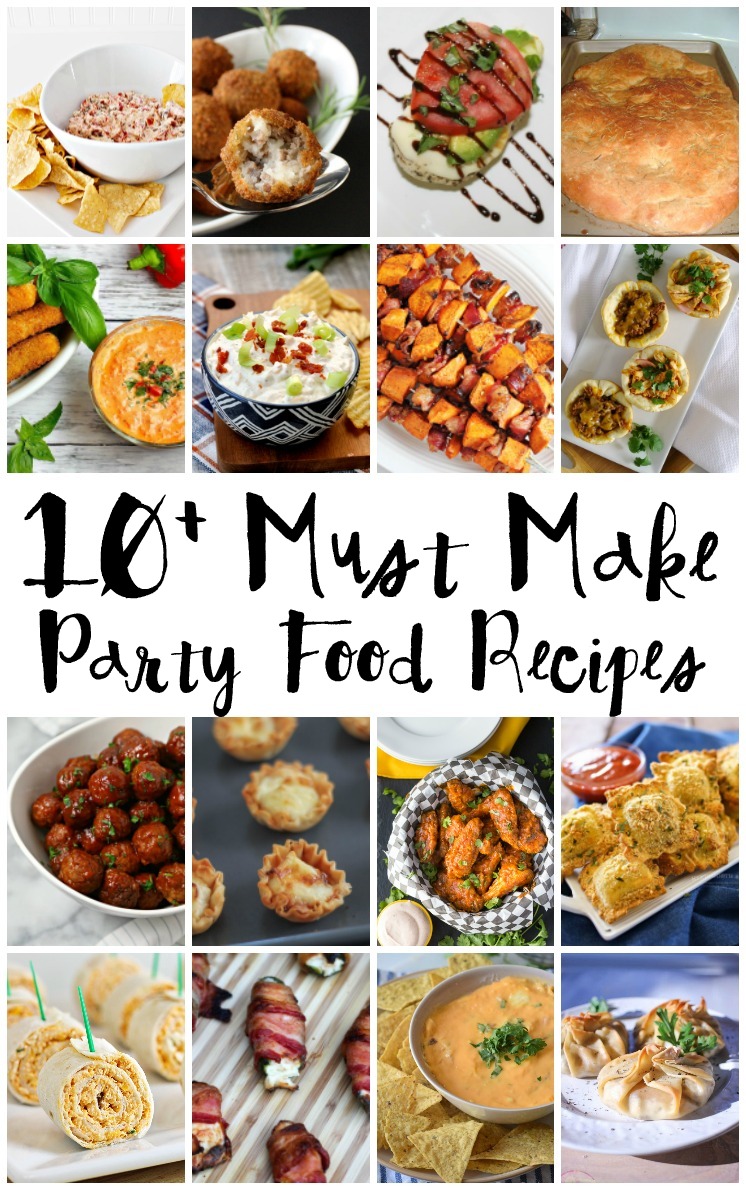 So many delicious Party food recipes. Appetizers, chips and dip, wings meatballs and more
