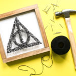 Deathly Hallows String Art-DIY Harry Potter craft