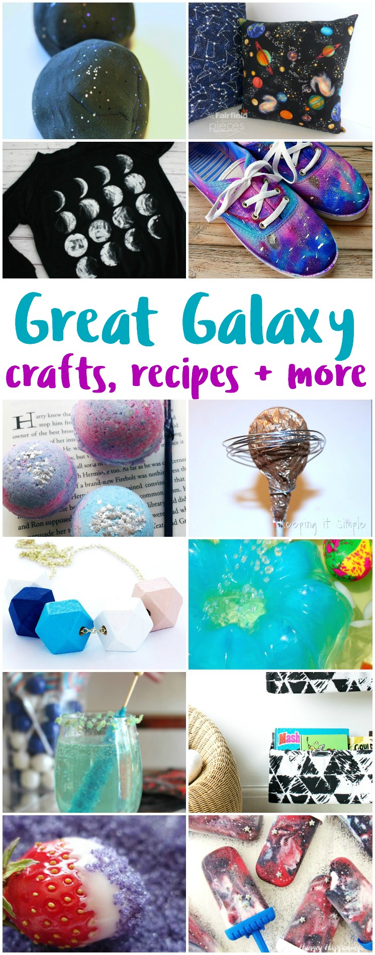galaxy crafts recipes and other DIY space projects and tutorials