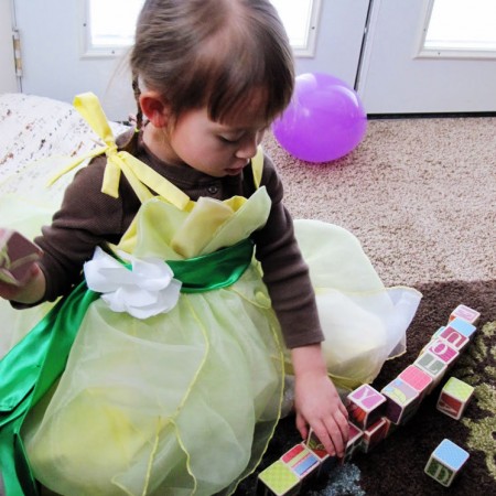 DIY princess tiana dress costume