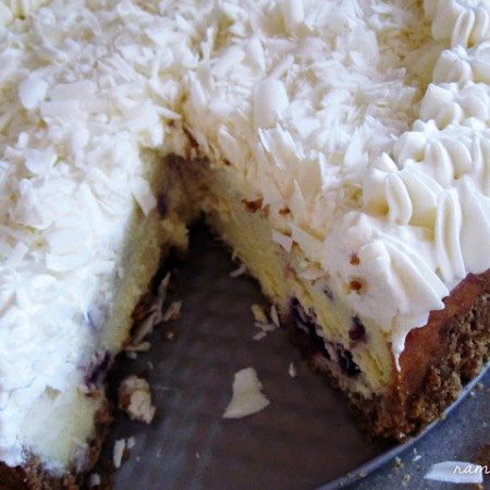 white chocolate blueberry cheesecake recipe
