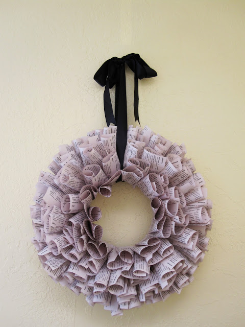 Tutorial Upcycled Book Pages Wreath Rae Gun Ramblings
