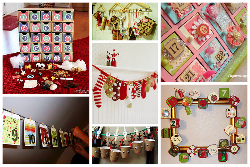 collage of a lot of different advent calendars