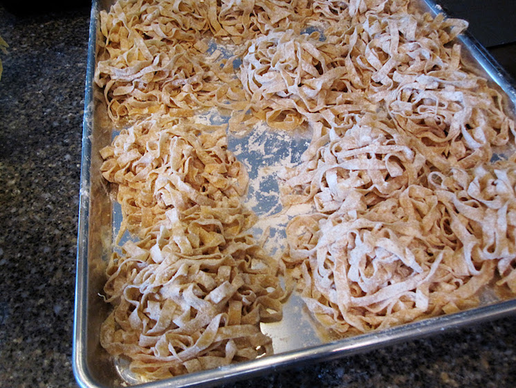 Homemade pasta recipe ready for the freezer