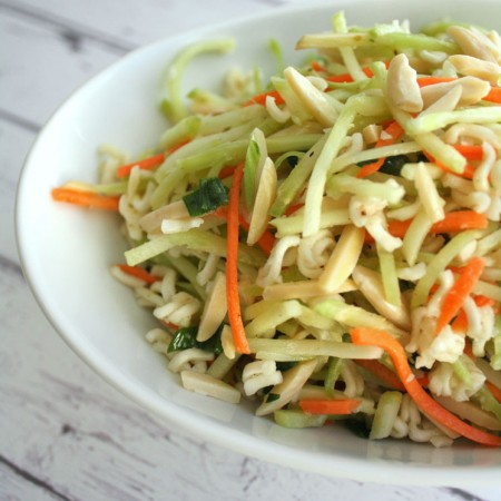 Will make again. Everyone loved it. Light and healthy broccoli slaw recipe.