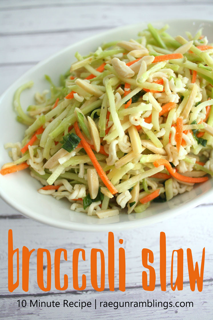 My new favorite healthy side dish. This is perfect for a light lunch or vegetable companion to chicken dinner. Great broccoli slaw recipe