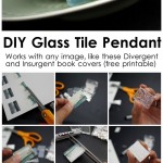 Easy glass tile pendant tutorial. Use any image or make awesome Divergent and Insurgent necklaces with the free printable.
