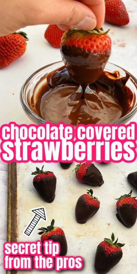 dipping chocolate covered strawberries