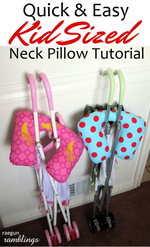 Tutorial Kid Sized Travel Neck Pillow Rae Ramblings - Diy Neck Pillow Pattern