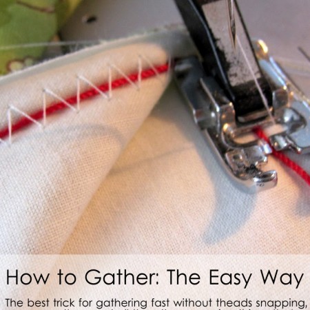 hands down the best trick for gathering fabric on the sewing machine - Rae Gun Ramblings