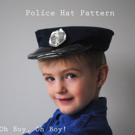 DIY police hat sewing tutorial fun halloween costume idea