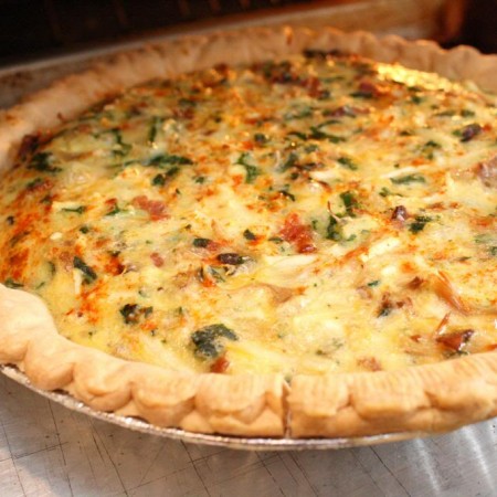 turkey bacon quiche. perfect for Thanksgiving leftovers
