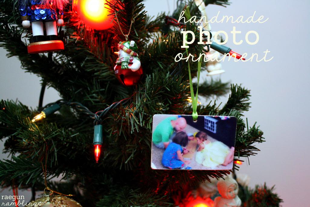 Handmade photo ornament