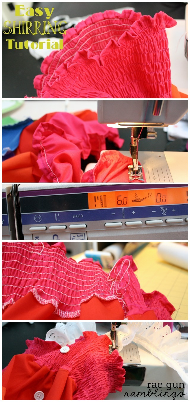 Tutorial: Shirring Sewing with Elastic Thread - Rae Gun Ramblings