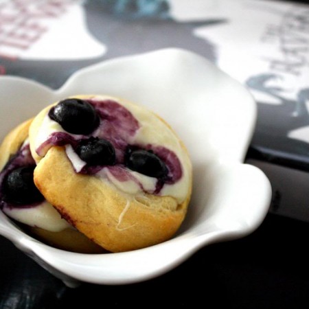 Blueberry cream cheese danish