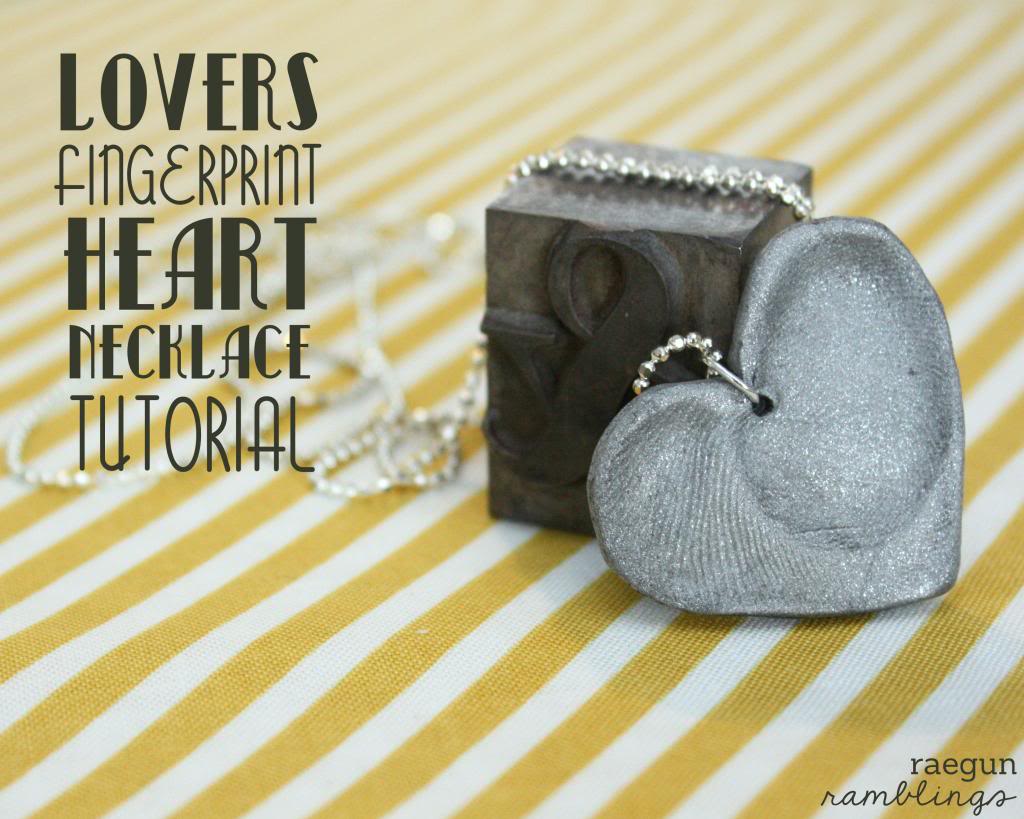 Double fingerprint necklace tutorial