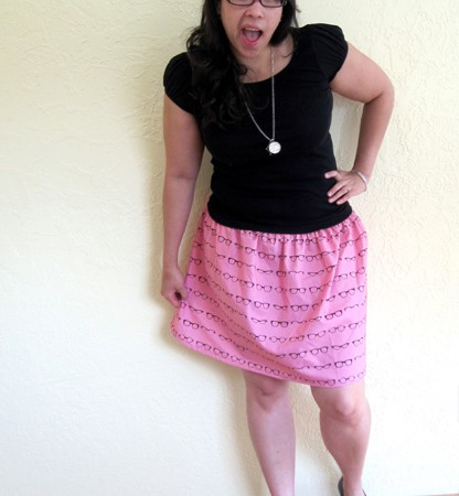 30 Minute Skirt Tutorial using just 1 yard of fabric at Rae Gun Ramblings