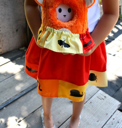 Cute and easy bug skirt tutorial for girls and stuffed animals - Rae Gun Ramblings