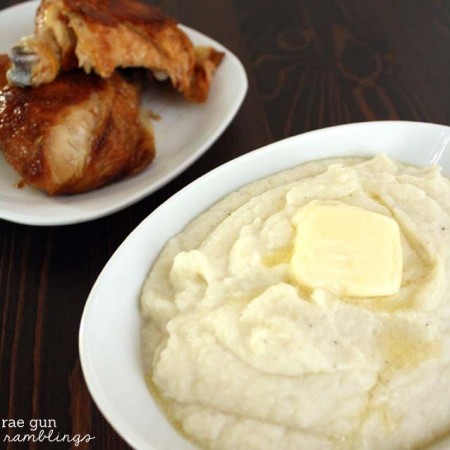My new favorite side Cauliflower Mash so much healthier than mashed potatoes and delicious too - Rae Gun Ramblings