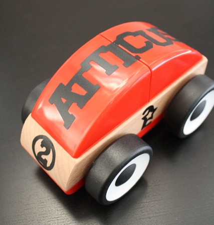 Quick and inexpensive boy gift idea. Personalized toy truck #tutorial #toy #boy - Rae gun Ramblings