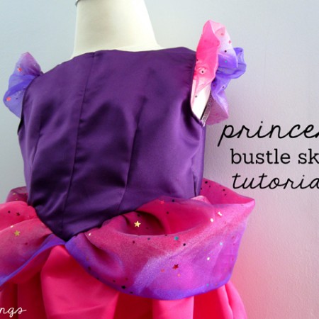 Princess dress bustle and tons of great tips on making your own great Halloween costumes without going crazy - Rae Gun Ramblings