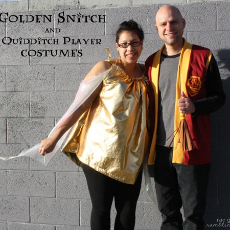 Harry Potter Golden Snitch and Quidditch Player costumes at Rae Gun Ramblings