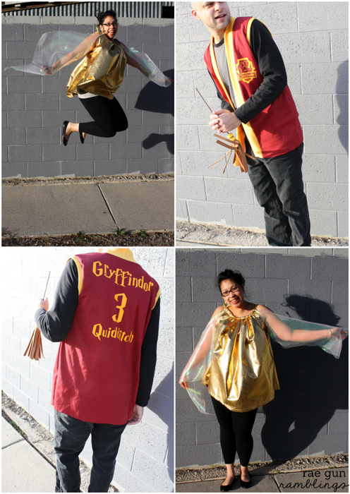Funny couple costume. Snitch and Quidditch player from Harry Potter - Rae Gun Ramblings
