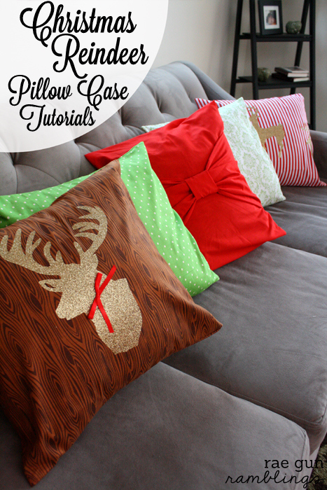 Two Christmas Deer Pillow Case Tutorials