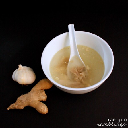 Ginger Chicken Soup Recipe made in the slow cooker at Rae Gun Ramblings #Kleenextarget #PMedia #ad