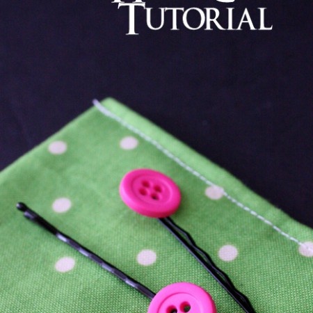 Quick and Easy Button Hair Clip Tutorial at Rae Gun Ramblings