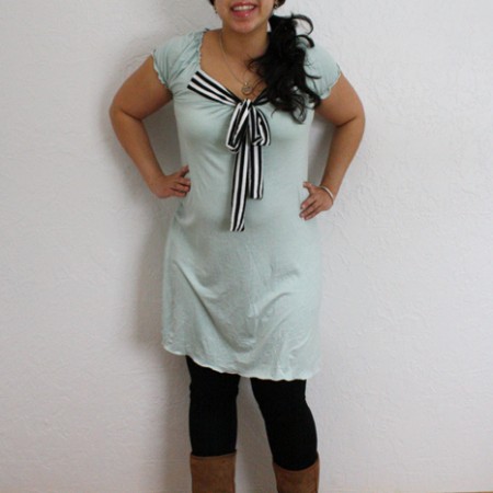 Handmade mint knit maternity dress - Rae Gun Ramblings