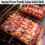 Best stuffed shells recipe. Freezes well too. Perfect for having on hand or bring to new moms, etc. at Rae Gun Ramblings